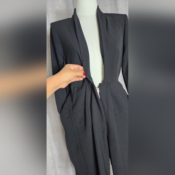 A.L.C. Kieran Black Tie-Waist Jumpsuit - Picture 14 of 15